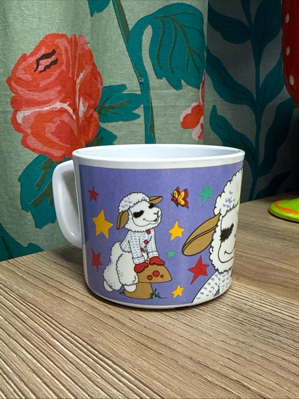 Vintage 1993 Lambchop Cup Kids Cup Coffee Mug, Lambchop Puppet, TV Show